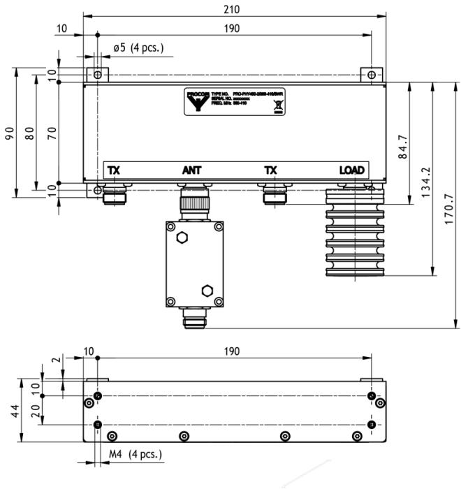 Комбайнер Amphenol Procom PRO-PHY450-2/380-410/SWR