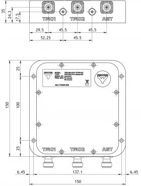 Комбайнер Amphenol Procom PRO-ISO-PHY-385/390-S2-Nf