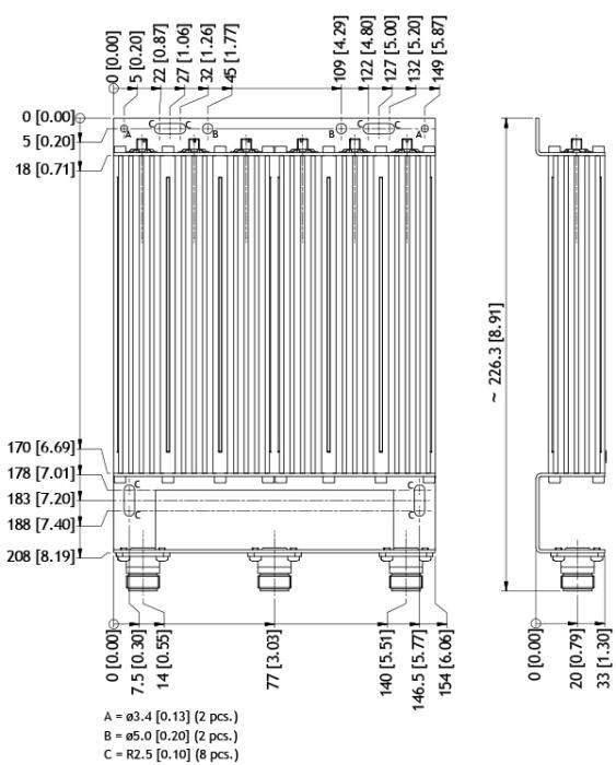 Дуплексный фильтр Amphenol Procom DPF 70/6-5/7 N