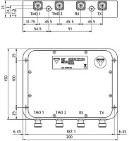 Комбайнер Amphenol Procom PRO-ISO-PHY-380-TX/RX-S2-N