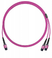 Кабельная сборка оптическая NKT PRO 1MPOLow/M/UPC-2MPOLow/M/UPC-OM4-24B-3.0/B3.0-10M/0.5M-LSZH-Violet-B