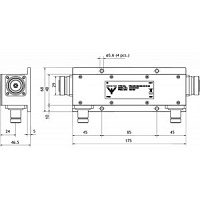 Направленный ответвитель Amphenol Procom PRO-DIR 380-520-OD-
10 dB