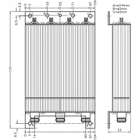 Дуплексный фильтр Amphenol Procom DPF 4/4 S-4/13 BNC