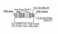 Переход коаксиальный с подстройкой фазы SPECTRUM LS-0170-1121