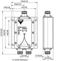 Диплексный фильтр Amphenol Procom PRO-DIPX 130/150-BNC
