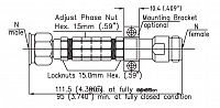 Переход коаксиальный с подстройкой фазы SPECTRUM LS-0118-5161