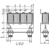 Полосовой фильтр Amphenol Procom BPF 70/4-HX/h BNC