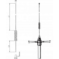 Антенна Amphenol Procom GP 450-3/l