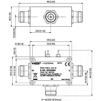 Релейный модуль Amphenol Procom PRO-1REL-12V-TNC